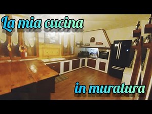 Cucina TOUR - la mia cucina in muratura e su misura 🤩- cucina rustica