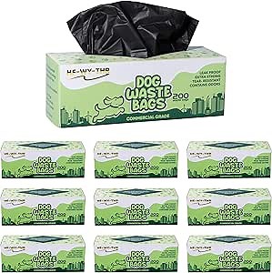 Amazon.com : HF-WY-THR Dog Waste Bags 2000 Count - Thick, leakproof, tear-resistant replacement poop bags for outdoor dispensers : Pet Supplies