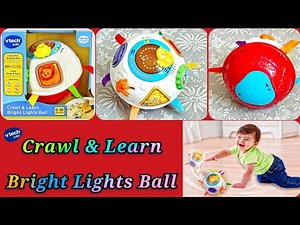 VTech Crawl & Learn Bright Lights Rolling Ball {Red }(Preloved Toy)