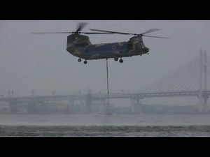 空自CH-47 空中消火訓練展示 aerial firefighting demonstration