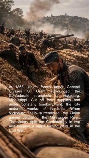 In 1863, the fall of Vicksburg split the Confederacy in two—and gave the Union full control of the Mississippi River. #SiegeOfVicksburg #AmericanCivilWar #USHistory #CivilWarHistory #HistoryShorts | BuzzBilt Gazette