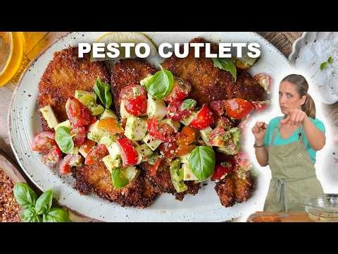 Incredibly Delicious Pesto Chicken Cutlets