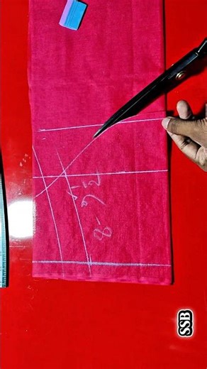 blouse sleeve cutting technique ✂️ #shorts #sewing #tutorial