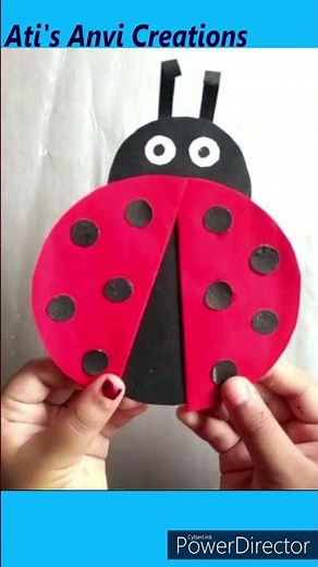 Ladybug Craft For Kids/How to Make Paper Ladybug/DIY Ladybug Craft/paper Crafts for Kids
