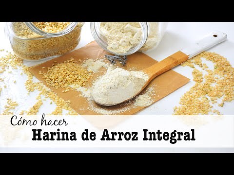 Básico: Cómo hacer Harina de ARROZ integral | fácil y rápido