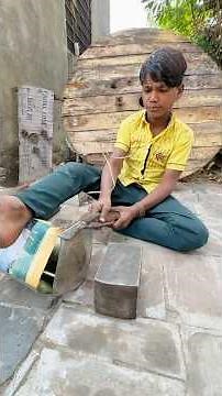 Amazing 😱👉boy living in a hut has repurposed junk items into new ones#artwork #talent #handmade