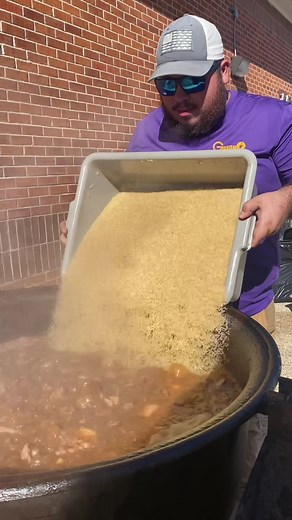 Delicious Louisiana Jambalaya Recipe in a 45-Gallon Pot