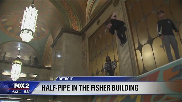 Halfpipe at the Fisher building
