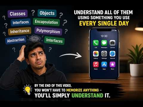 Learn OOP in One Video (With Simple Real-Life Examples) | OOP Concepts