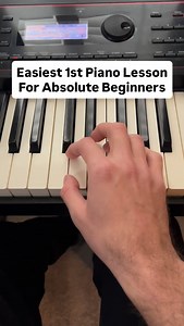 8.1K reactions · 691 shares | Easiest 1st piano lesson for beginners...