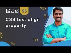 CSS text-align Property | How to Align Text with CSS | HTML Heading and P Tags - CSS Tutorial 55 Video Lecture | Crash Course for Software Development (English)