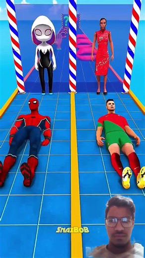 GTA V New Kiss Run Spider-man vs Rolando Funny Epic Challenge!