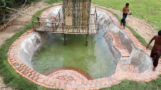 They dug for weeks underground, and the pool walls nearly collapsed