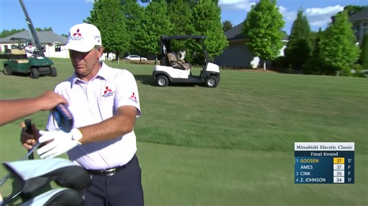 Retief Goosen makes birdie on No. 13 at Mitsubishi Electric Classic