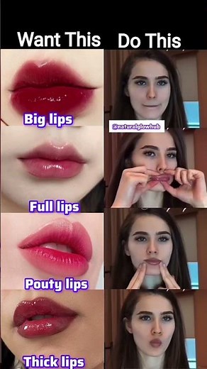 Get Bigger & Fuller Lips Naturally 💋 | Lip Exercises That Actually Work