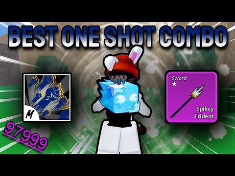 Godhuman + Ice + Spikey Trident = Best One Shot Combo Update 23 (Blox Fruits)