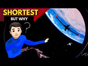 Why Great Circle Is The Shortest Flight Path 🤔