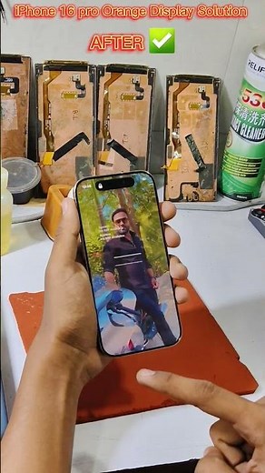 iPhone 16 pro Orange Display Solution#apple #iPhone
