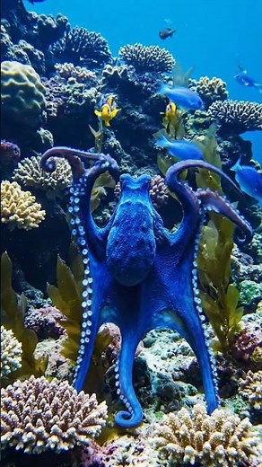 Dancing Octopus Under the Sea! 🐙💃 The Cutest Ocean Moment