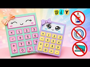 Easy Craft Ideas | How to make cute calculator mini notebook| DIY mini notepad| No glue paper craft