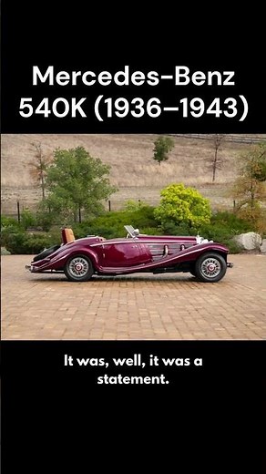 Supercharged Royalty: Mercedes-Benz 500K - The Ultimate Grand Tourer