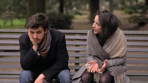 Couple arguing in the park looking upset - Free Stock Video