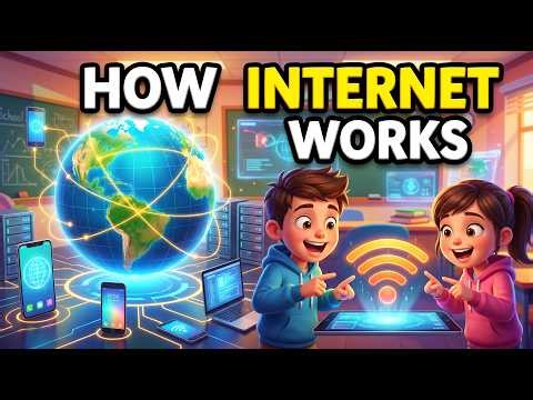 How the Internet Works 🌐 | Kids Learning Video (Simple & Fun)