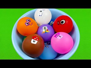 Numberblocks – Satisfying 100 000 Orbeez With Alphablocks Balloons Colorful! ASMR Orbeez