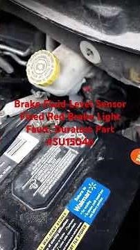 Master Cylinder Brake Fluid Level Sensor Fixed Brake Light Fault
