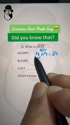 Square Root Algebra (with Decimals) Simplification Fractions Math Problem #shorts #math #learn #tipsandtricks #learnonfacebook #learnoninstagram | Guinness And Math Guy Page | Facebook