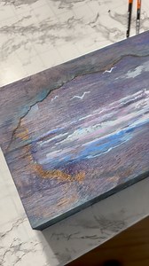 #unicornspit #painting #ocean #seascape #abstract #intuitiveartist #selftaught #seagull | Cape Charles Art