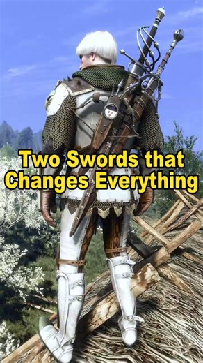 Perfect Swords for Griffin Armor #thewitcher #openworldgame #rpg #gaming #videogame #shorts