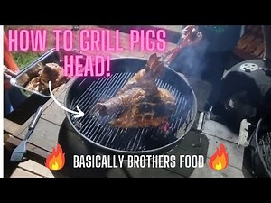 How to make Pigs Head on your Weber Kettle braai! ALSO TRYING PIGS HEAD FOR THE FIRST TIME!