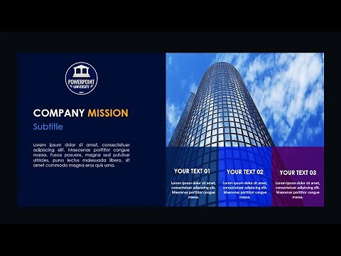 (PowerPoint Tutorial No. 305) Animated Company Presentation Slide Design in PowerPoint