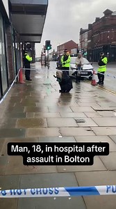 This was the scene in Bolton town centre today as police investigated an attack in the early hours. Full story in comments | Bolton News