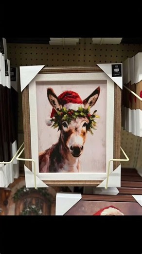 new christmas wall art at hobby lobby 🎄🎅🦌☃️✨
