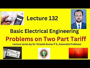 Two part tariff problems | Tariff numerical examples | Electricity bill calculation | IEE VTU SYLLAB
