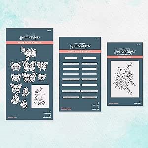 Spellbinders BetterPress Butterfly Press Plate and Die Set Bundle/AMZ-018
