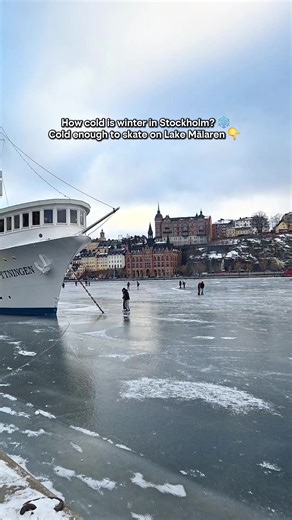 Skating Adventures on Lake Mälaren in Sweden