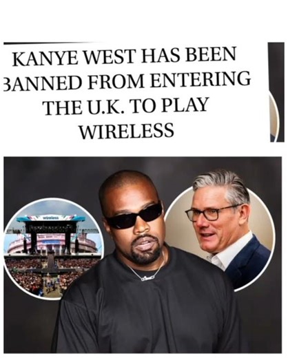 KANYE WEST BANNED FROM U.K. 🇬🇧"#short"