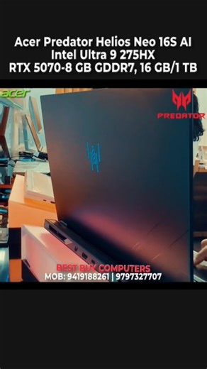 acer Predator helios neo ai ultra 9 275hx RTX 5070