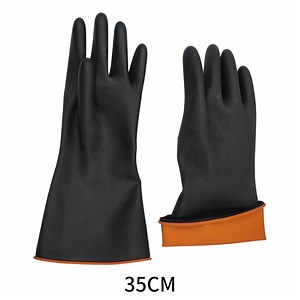[Hot Item] Support OEM Red PVC Acide Oil Chemical Resistant Double Dipped Grip Industrial Safety Work Protective Gloves