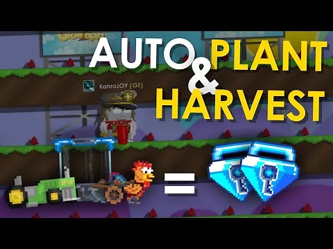 AUTO PLANT + HARVEST METHOD (Automatic Farm World !!) - Growtopia 2021