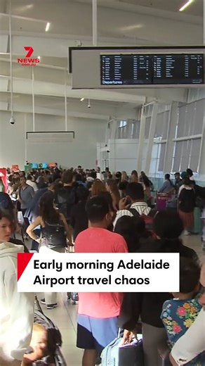 7NEWS Adelaide on Instagram: "“It’s pretty bad”: Passengers have told 7NEWS of their chaotic morning at Adelaide Airport after an electrical fault shut down the entire baggage handling system, sparking confusion and huge queues. The outage lasted around three hours but officials say no flights were impacted."