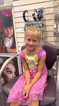 Olivia gets her ears pierced! (6 years old)