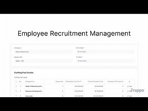 Employee Recruitment Management | Frappe HR and ERPNext
