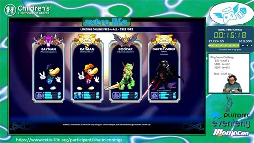 Highlight: Extra-Life Game Day Stream Live Stream 25 hour Gaming Marathon - Winning a 1-on-4 Battle