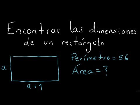 Calcular las dimensiones de un rectángulo