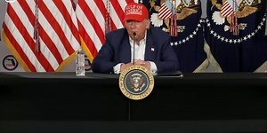 President Trump says paper straws 'melt' in his mouth during Florida press conference