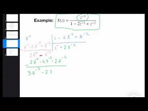 Discrete-Time-Systems - Inverse Z-transform - Direct Division (Lecture 2 - Part IV)